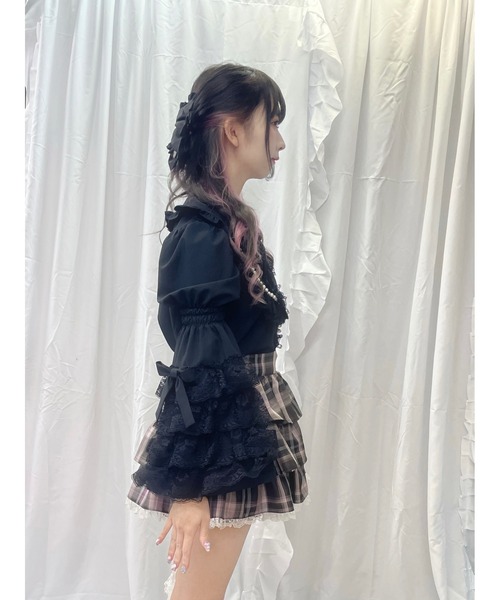 Ank Rouge（アンクルージュ） ブラウス シャツ おリボン姫袖ブラウス