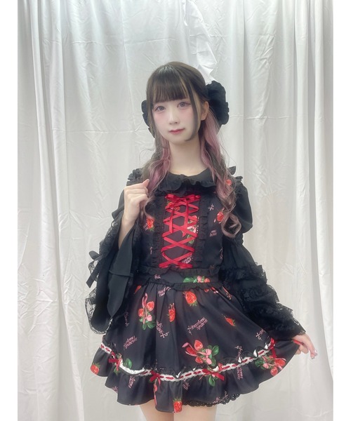 Ank Rouge（アンクルージュ） ブラウス シャツ おリボン姫袖ブラウス