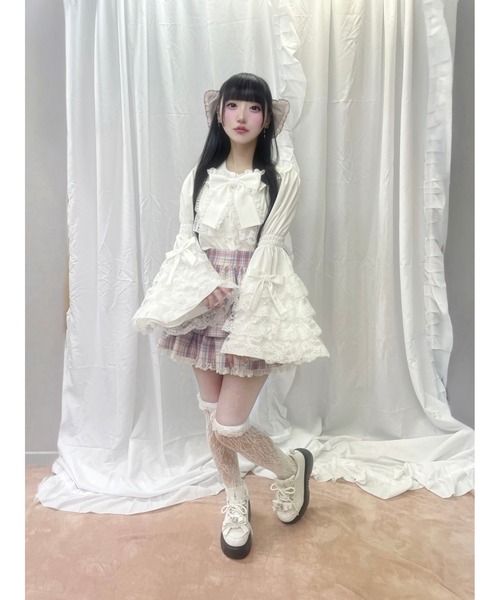 Ank Rouge（アンクルージュ） ブラウス シャツ おリボン姫袖ブラウス