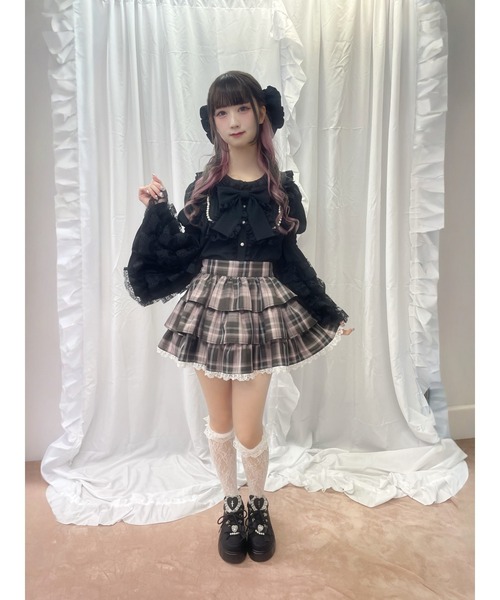 Ank Rouge（アンクルージュ） ブラウス シャツ おリボン姫袖ブラウス