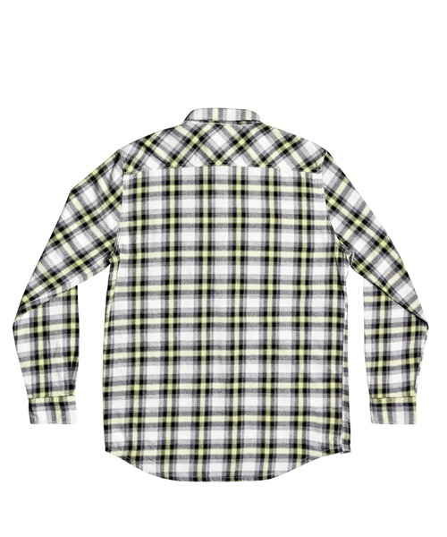 「Quiksilver」 長袖ネルシャツ LARGE ブルー メンズ_画像4