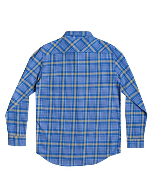 「Quiksilver」 長袖ネルシャツ LARGE ブルー メンズ_画像6