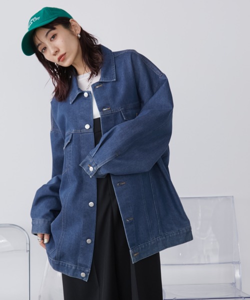 「Auntie Rosa Holiday」 デニムジャケット FREE ブルー レディース_画像5