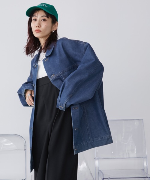 「Auntie Rosa Holiday」 デニムジャケット FREE ブルー レディース_画像6