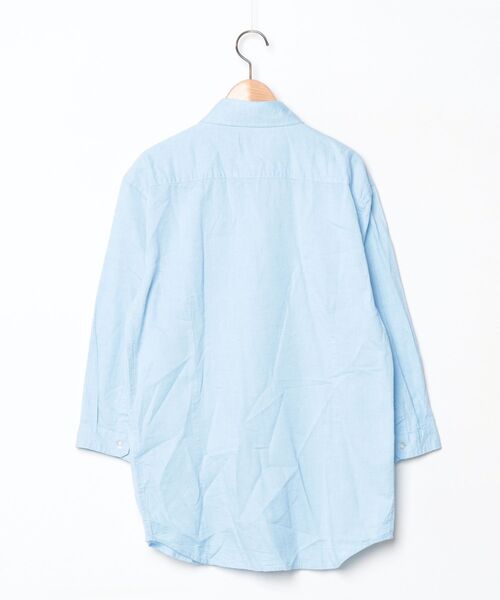 「A.S.M」 7分袖シャツ 50 サックスブルー メンズ_画像2