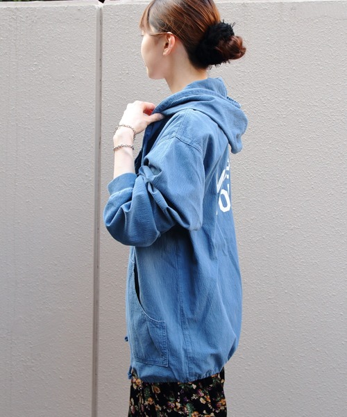 「THE SHINZONE」 ジップアップパーカー FREE ブラウン レディース_画像4