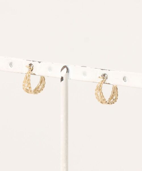 「sowi」 ピアス(両耳用) フリ- ゴールド レディース_画像2