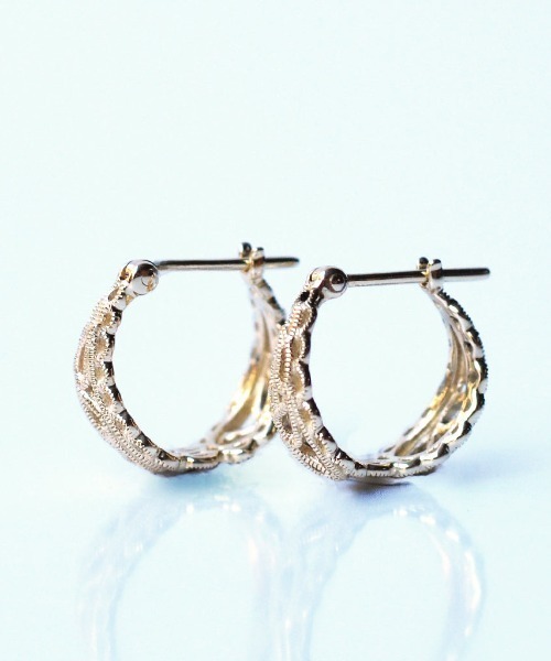 「sowi」 ピアス(両耳用) フリ- ゴールド レディース_画像3