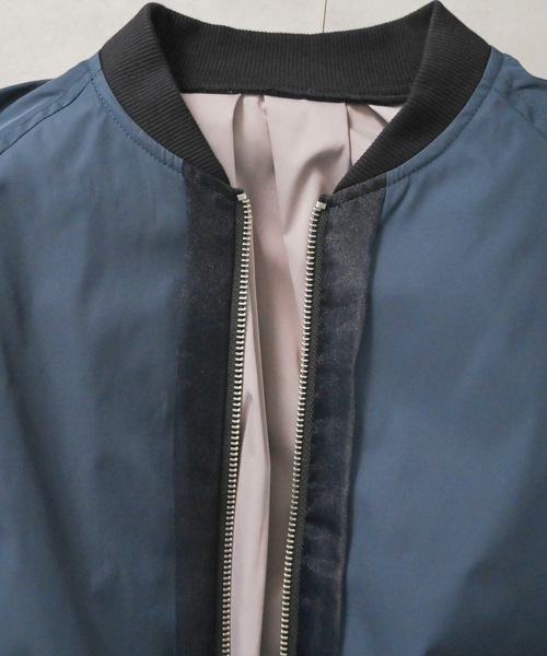 「＆HALF」 「noa-ge」ブルゾン L ネイビー レディース_画像3