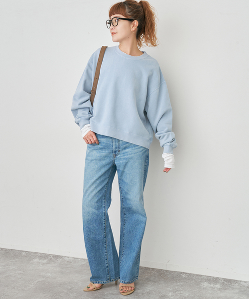 リバーシブルトレーナー　スピックアンドスパン Spick＆Span（スピック アンド スパン） トレーナー スウェット ルーズ