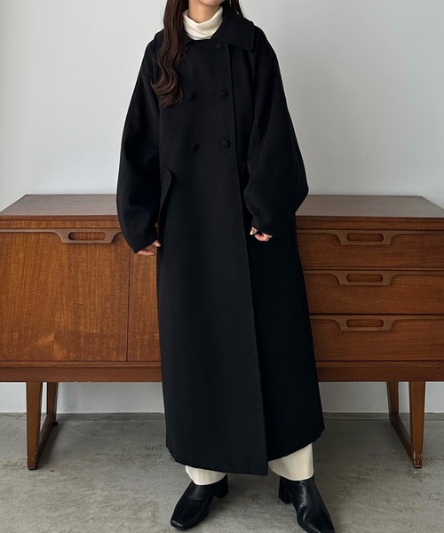 「callautia」 ステンカラーコート LARGE グレイッシュベージュ レディース_画像2