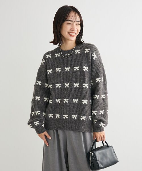 Green Parks（グリーンパークス） ニット セーター ・swing by リボン