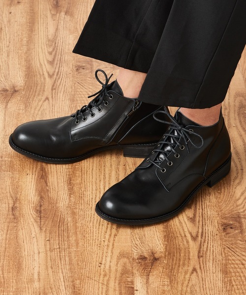ブーツ 「PADRONE」別注 SIDE ZIP BOOTS サイドジップブーツ PK7358-1223-16A メンズの画像