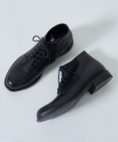 ブーツ 「PADRONE」別注 SIDE ZIP BOOTS サイドジップブーツ PK7358-1223-16A メンズの画像