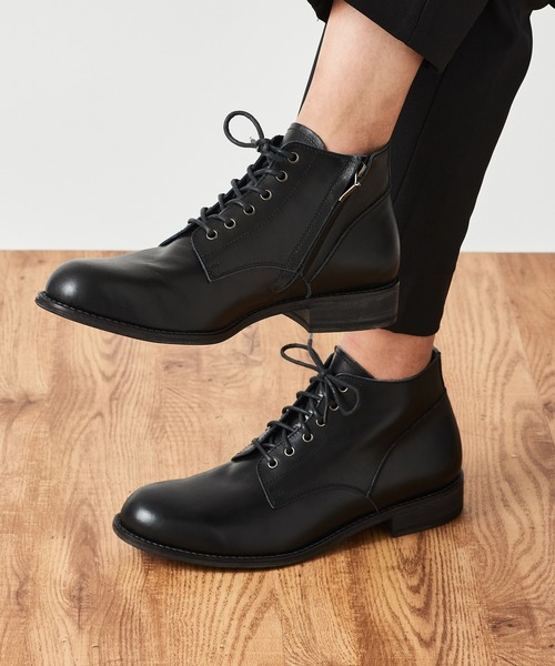 ブーツ 「PADRONE」別注 SIDE ZIP BOOTS サイドジップブーツ PK7358-1223-16A メンズの画像