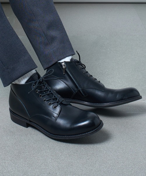 ブーツ 「PADRONE」別注 SIDE ZIP BOOTS サイドジップブーツ PK7358-1223-16A メンズの画像