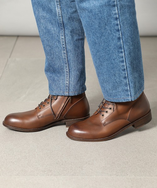 ブーツ 「PADRONE」別注 SIDE ZIP BOOTS サイドジップブーツ PK7358-1223-16A メンズの画像