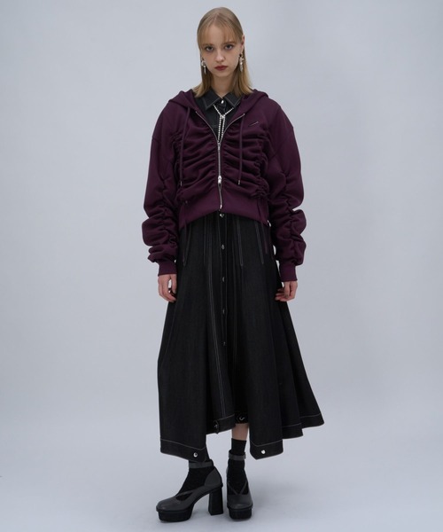 HARE（ハレ） ワンピース デニムフレアシャツワンピース(HARE