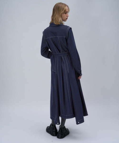 HARE（ハレ） ワンピース デニムフレアシャツワンピース(HARE