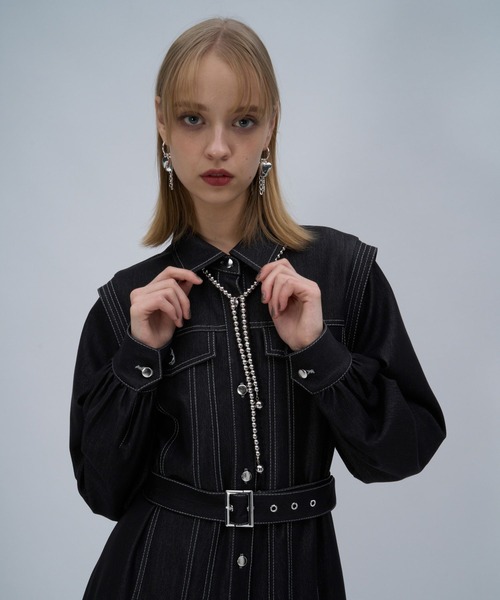 HARE（ハレ） ワンピース デニムフレアシャツワンピース(HARE