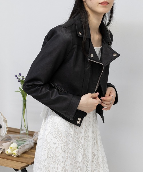 「pumpkin port」 「uyilufs」ブルゾン MEDIUM ブラック レディース_画像9