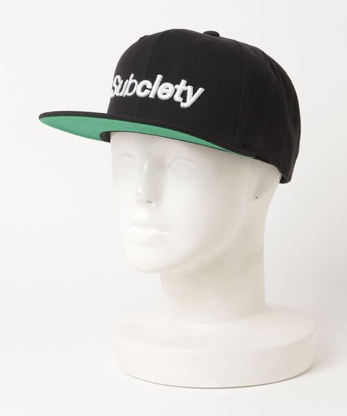「Subciety」 キャップ FREE ブラック×ホワイト メンズ_画像6