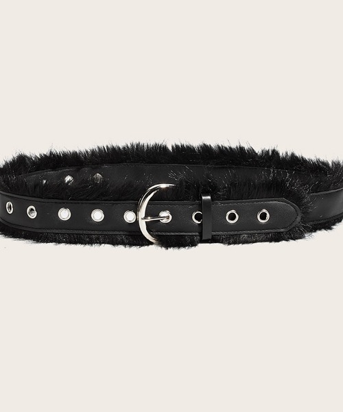 Mayree ベルト 「urge select」Y2K ベーシックカラー ベルト(ファー