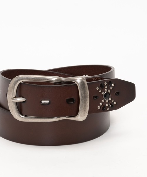 SVEC（シュベック） ベルト 40mm スタッズギャリソンベルト メンズ