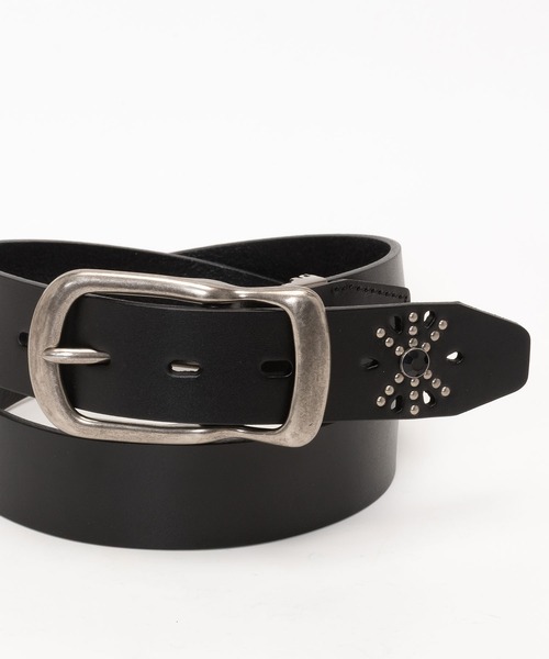 SVEC（シュベック） ベルト 40mm スタッズギャリソンベルト メンズ