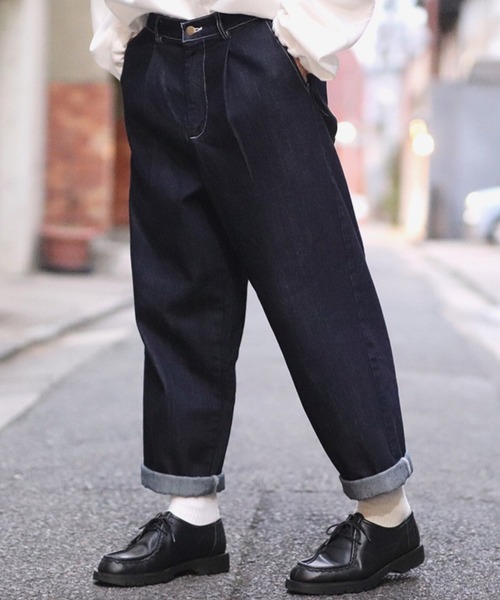 「INTER FACTORY」 デニムパンツ LARGE インディゴブルー メンズ_画像5