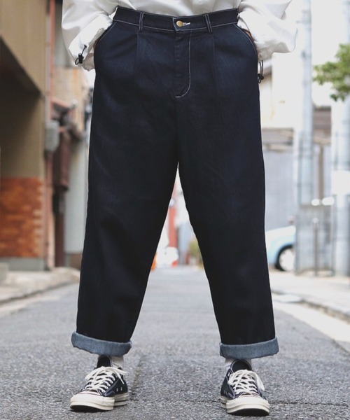 「INTER FACTORY」 デニムパンツ LARGE インディゴブルー メンズ_画像8