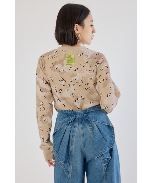 RODEO CROWNS WIDE BOWL H×Rパターンワードトップス RODEO CROWNS WIDE BOWL（ロデオクラウンズワイドボウル） tシャツ