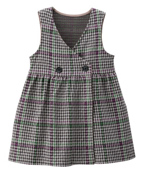 「combimini」 「KIDS」サロペットスカート 120 グレー キッズ_画像2