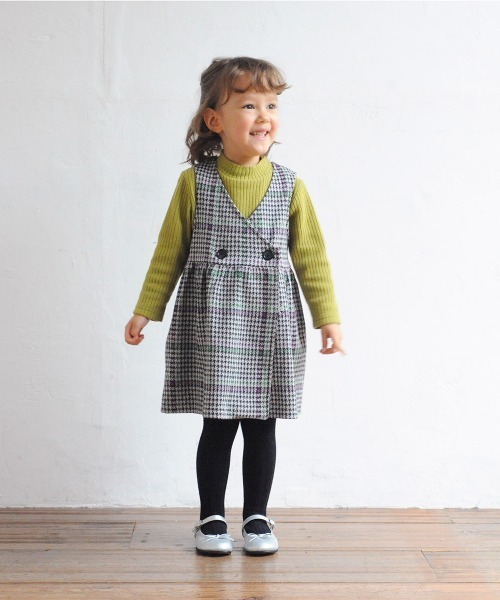 「combimini」 「KIDS」サロペットスカート 120 グレー キッズ_画像9