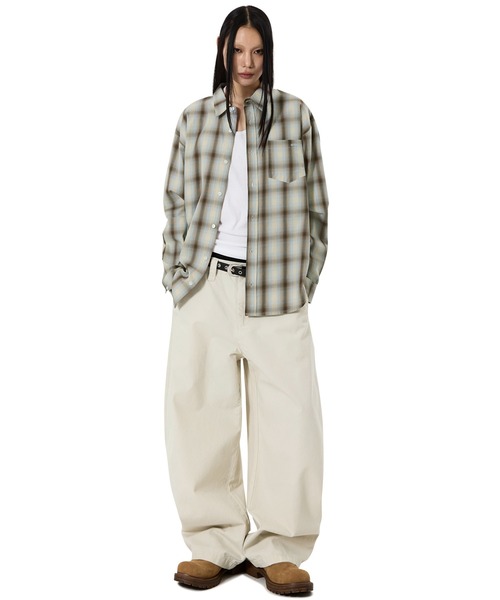 OY（オーワイ） シャツ 「OY/オーワイ」FADEOUT CHECK SHIRT