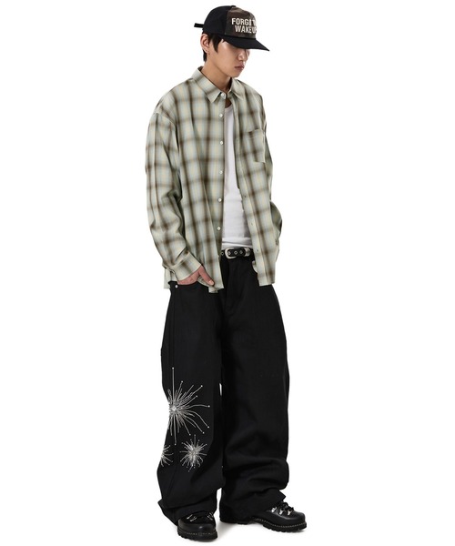 OY（オーワイ） シャツ 「OY/オーワイ」FADEOUT CHECK SHIRT