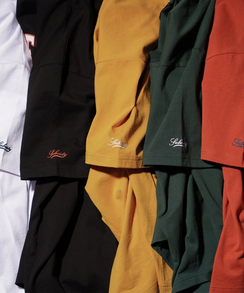 「Subciety」 7分袖Tシャツ X-LARGE ホワイト メンズ_画像6