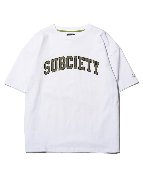 「Subciety」 7分袖Tシャツ X-LARGE ホワイト メンズ_画像7