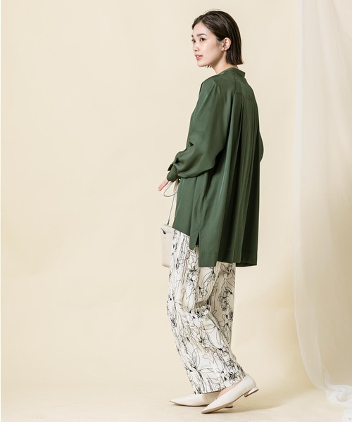 「Gready Brilliant」 「AuieF」長袖ブラウス 38 カーキ レディース_画像2