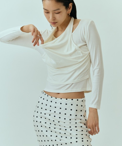DRWCYS（ドロシーズ） tシャツ ホルターレイヤードトップス レディース