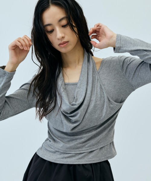 DRWCYS（ドロシーズ） tシャツ ホルターレイヤードトップス レディース