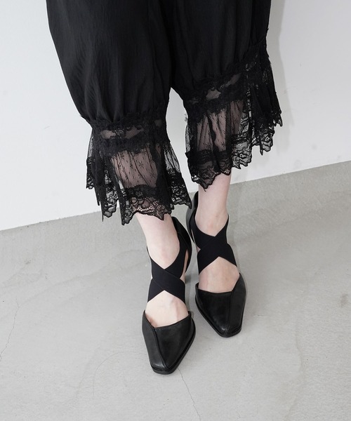 パンプス スクエアトゥ クロスストラップパンプス chs26s005_14