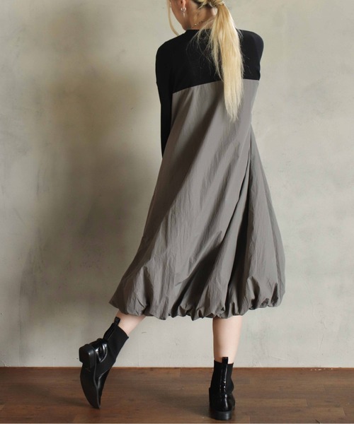 「BITTOKO」 ドッキングワンピース FREE ブラック レディース_画像6