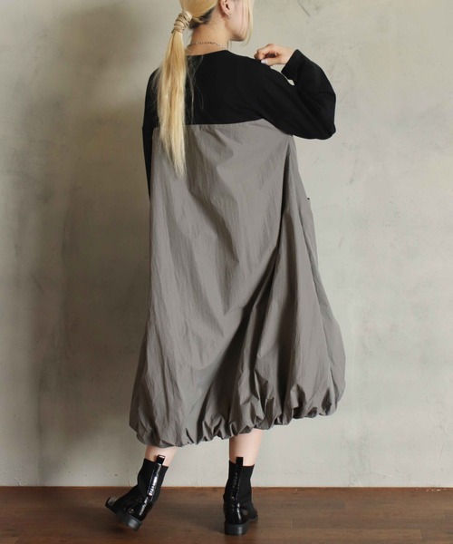 「BITTOKO」 ドッキングワンピース FREE ブラック レディース_画像7