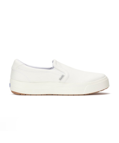 ホワイト スリッポン 靴 キャンバス Keds（ケッズ） スニーカー パーク スリップオン キャンバス ホワイト