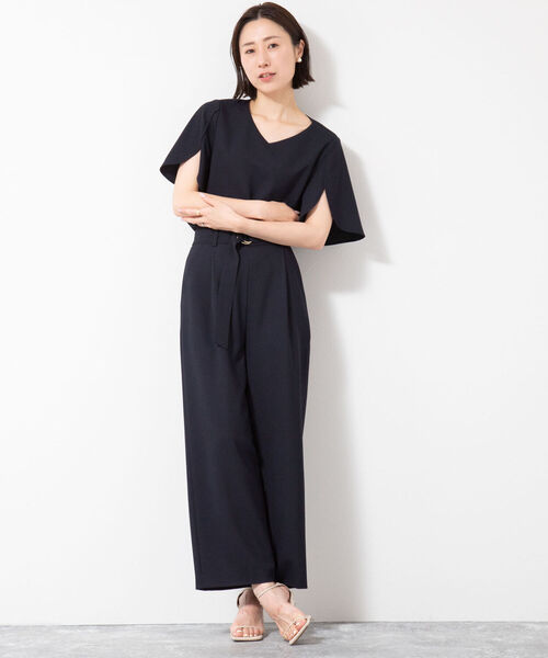 「NOLLEY'S Sophi」 半袖ブラウス 36 チャコールグレー レディース_画像2