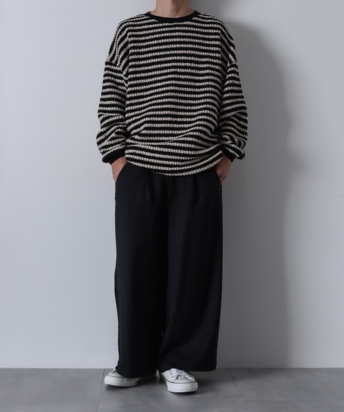 「CALIFORNIA OUTFITTERS」 長袖ニット FREE ブラック メンズ_画像3