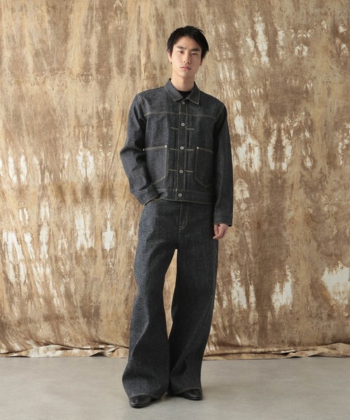 デニムジャケット gジャン 「NARRIL」KUROKI DENIM JACKET メンズの画像