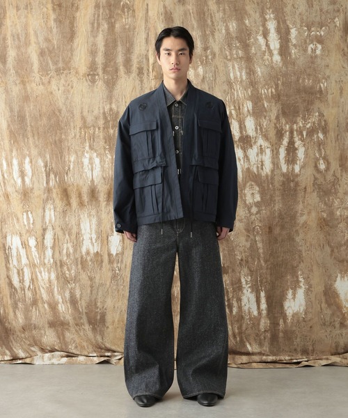 HARE(ハレ) デニムジャケット gジャン 「NARRIL」KUROKI DENIM HARE(ハレ) デニムジャケット gジャン 「NARRIL」KUROKI DENIM