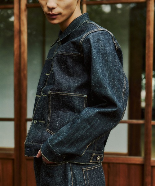 デニムジャケット gジャン 「NARRIL」KUROKI DENIM JACKET メンズの画像